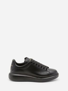 Alexander McQueen Black Leather Oversized-Sole Sneaker